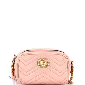 Gucci Mini GG Marmont Shoulder Bag Matelasse Leather